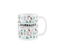 Purely Home Journalist Mug - Humourous Trades Funny Novelty Gift - Tea/Coffee Hot Drinks White Ceramic Cup Present for Journalists
