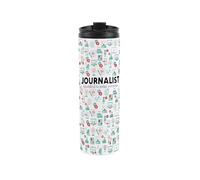 Purely Home Journalist Travel Mug - Novelty Trades Gift Reusable Stainless Steel Vacuum-Sealed Double-Walled Hot/Cold Drinks Travel Flask 500ml (16 fl oz)