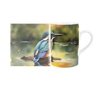 Purely Home Kingfisher British Wildlife Mug - Countryside Animals/Birds Artwork - Tea Coffee Hot Drinks Ceramic Mug Gift/Present
