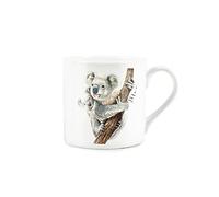 Purely Home Koala Mum Wildlife Mug - Fine Bone China White Coffee/Tea Present Gift