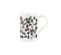 Purely Home Koi Fish Pond Mug - Bone China White Cup Coffee/Tea Present Gift