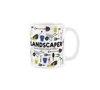 Purely Home Landscaper Mug - Humorous Gardener Funny Novelty Gift - Tea/coffee Hot Drinks White Ceramic Cup Present