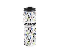 Purely Home Landscaper Travel Mug - Novelty Trades Gift Gardener Stainless Steel Vacuum-Sealed Double-Walled Hot/cold Drinks Travel Flask