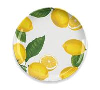 Purely Home Lemon Fresh Melamine Dinner Plates - Set Of 8