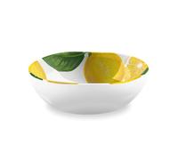 Purely Home Lemon Fresh Melamine Low Bowls - Set Of 8