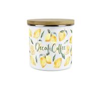 Purely Home - Lemons - Decaf Coffee Canister - Kitchen Storage Jar (Large)