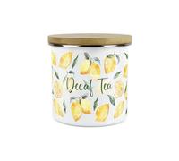 Purely Home - Lemons - Decaf Tea Canister - Kitchen Storage Jar (Large)