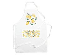 Purely Home Lemons Fruit Apron - Kitchen Cooking & Baking Apron With Adjustable Neck