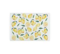 Purely Home Lemons Smooth Glass Worktop Saver - Small Chopping Board