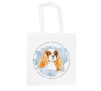 Purely Home Lifes Better With a Cavalier King Charles Spaniel Tote Bag - Painted Dog Illustration Gifts for Dog Lovers - Shopping Bag Accessories Present