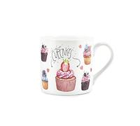 Purely Home Life's Better with Cupcakes Mug - Fine Bone China White Coffee/Tea Present Gift