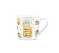 Purely Home Life's Better with Pancakes Mug - Fine Bone China White Coffee/Tea Present Gift