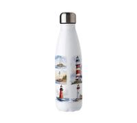 Purely Home Lighthouses Stainless Steel Water Bottle - Coastal Seaside Gift - Double Walled 500Ml Metal Hot/cold Drinks Bottle Outdoor
