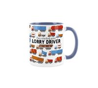 Purely Home Lorry Driver Mug - Humourous Trades Funny Novelty Gift - Tea/coffee Hot Drinks Blue Ceramic Cup Present For Truck Drivers
