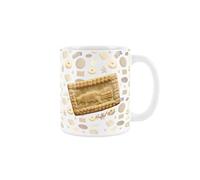 Purely Home Malted Milk Ceramic Mug - Novelty British Biscuits/Cookie Print - Tea Coffee Gift/Present Mug