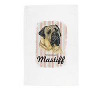 Purely Home Mastiff Tea Towel - Novelty Dog Themed Gift Kitchen Linen/dish Cloth