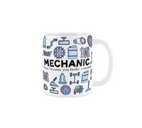 Purely Home Mechanic Mug - Trades Mechanic Design White Tea Coffee Gift Present Mug