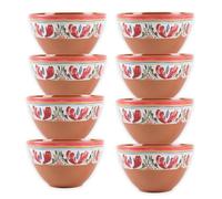 Purely Home Mediterranean Melamine Dipping Bowls - Set Of 8