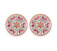 Purely Home Mediterranean - Outdoor/Camping/Picnic - Melamine/Plastic Dinner Plates (2)