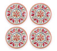 Purely Home Mediterranean - Outdoor/Camping/Picnic - Melamine/Plastic Dinner Plates (4)
