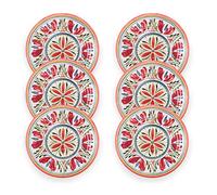 Purely Home Mediterranean - Outdoor/Camping/Picnic - Melamine/Plastic Dinner Plates (6)
