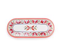Purely Home Mediterranean - Outdoor/Camping/Picnic - Melamine/Plastic Oval Appetiser Tray (1)