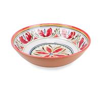 Purely Home Mediterranean Salad Bowl - Outdoor/Camping/Picnic - Melamine Plastic Salad Serving Dish Dinnerware Gift