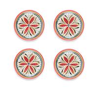 Purely Home Melamine/Plastic Outdoor/Camping/Picnic Side Plates Set (Mediterranean, 4)