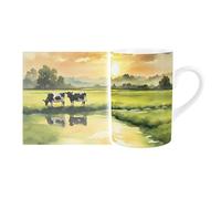 Purely Home Mini Cows British Wildlife Mug - Countryside Animals/Birds Artwork - Tea Coffee Hot Drinks Ceramic Mug Gift/Present