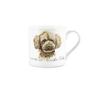 Purely Home Miniature Poodle Mug - Lifes Better with a Miniature Poodle Bone China White Mug - Tea/Coffee Gift for Dog Lovers