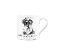 Purely Home Miniature Schnauzer Mug - Lifes Better With A Miniature Schnauzer Bone China White Mug - Tea/coffee Gift For Dog Lovers
