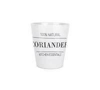 Purely Home Minimalist Coriander Plant Pot - Small Ceramic Indoor Plant Pot Gift