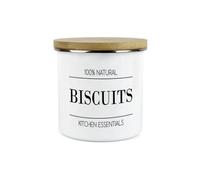 Purely Home Minimalist Kitchen Essentials Small Biscuits Storage Canister - Modern Black & White Decor - 1.2L Snacks/food Storage Container