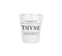 Purely Home Minimalist Thyme Plant Pot - Small Ceramic Indoor Plant Pot Gift