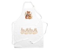Purely Home Mouse Family Apron - Cooking & Baking Kitchen Gift For Mother's Day