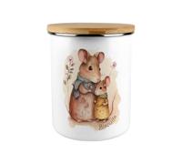 Purely Home Mouse Family Biscuit Storage Tin - 2.7L Extra-Large Kitchen Canister