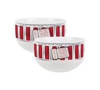 Purely Home Movie Night Snacks Ceramic Bowls - Dinnerware Serving/snack Bowls - Set Of 2