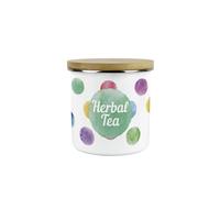 Purely Home Multicoloured Polka Dot Herbal Tea Storage Canister - Vibrant and Colourful Kitchen or Housewarming Gift - Tea/Coffee/Sugar Jars