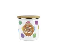 Purely Home Multicoloured Polka Dot Hot Cocoa Storage Canister - Vibrant and Colourful Kitchen or Housewarming Gift - Tea/Coffee/Sugar Jars