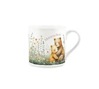 Purely Home Mumma Bear Mug - Cute Mother's Day Gifts - White Bone China Coffee/Tea Cup Present