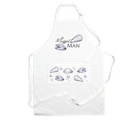Purely Home Mussel Man Apron - Novelty Seafood Kitchen Gifts For Him/father's Day