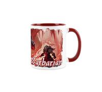 Purely Home Mythical Dungeons Mug - Barbarian Class RPG Game Artwork Fantasy Gift for Gamers - Ceramic Tea/Coffee Drinks Cup