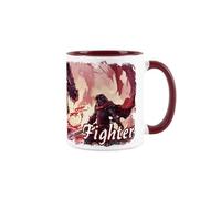 Purely Home Mythical Dungeons Mug - Fighter Class RPG Game Artwork Fantasy Gift for Gamers - Ceramic Tea/Coffee Drinks Cup