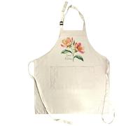 Purely Home Nans Kitchen Apron - Pretty Floral Gifts for Nan - Adjustable Neck/Waist Ties Cooking & Baking Apron with Large Front Pocket