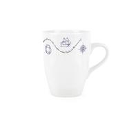 Purely Home Nautical Mug - Sailor Boats & Lighthouses - Tea/coffee Gift Present Ceramic Cup