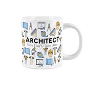 Purely Home Novelty Architect Mug - Extra Large Jumbo Humourous Trades Gifts for Construction Architects - Ceramic Large Tea/Coffee Cup