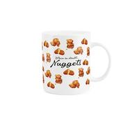 Purely Home Novelty Chicken Nuggets Mug - When in Doubt Food Gift/Present - Tea/Coffee Bone China Cup Drinkware for Foodies