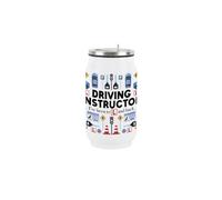 Purely Home Novelty Driving Instructor Drinking Can Flask With Straw