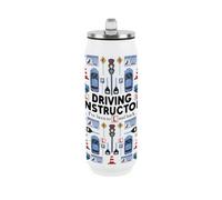 Purely Home Novelty Driving Instructor Large Drinking Can Flask With Straw
