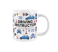 Purely Home Novelty Driving Instructor Mug - Extra Large Jumbo Humourous Trades Gifts for Driving Instructors - Ceramic Large Tea/Coffee Cup